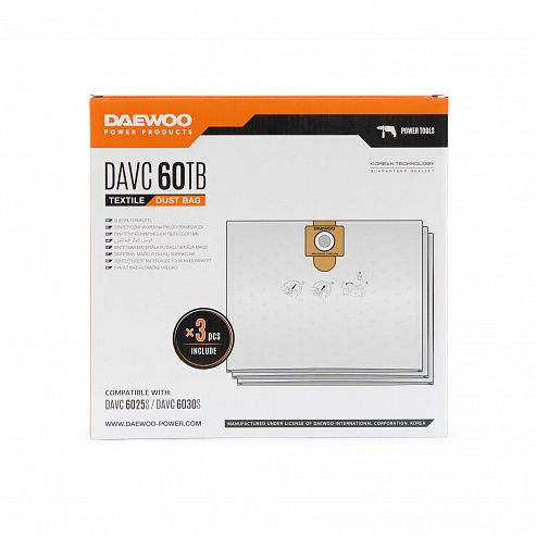 Фильтр-мешок синтетический DAEWOO DAVC 60TB_5